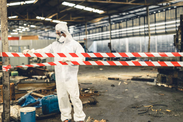 Professional Drug Lab Cleanup technician working in Clark, NJ